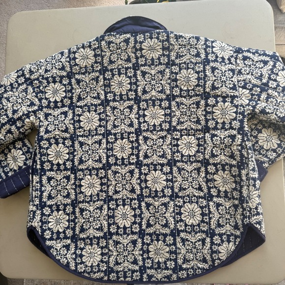 Free People Quilted Floral Alexie Jacket Womens Med Free People cottagecore Boho - Picture 11 of 11